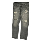 501 Levis Jeans - 36W 30L Grey Cotton