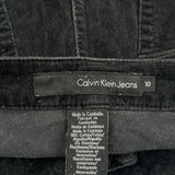 Calvin Klein Jeans Cord Trousers - 33″ Waist Black Cotton