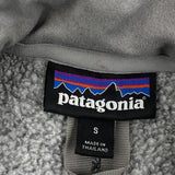 Patagonia Fleece 1/4 Zip - Small Gray Polyester