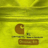 Carhartt T-Shirt - XL Yellow Cotton