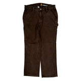 Carhartt Carpenter Trousers - 32W UK 12 Brown Cotton