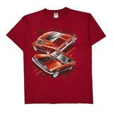 Ford Anvil Graphic T-Shirt - Large Red Cotton