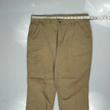 Carhartt Double Knee Carpenter Trousers - 34W 30L Beige Cotton