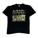 New Orleans Tee Jays Single Stitch T-Shirt - XL Black Cotton