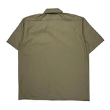 Dickies Short Sleeve Shirt - XL Khaki Polyester Blend