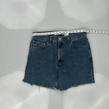 505 Levis Denim Shorts - 33W 9L Blue Cotton