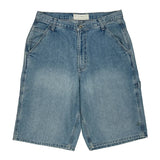 Lee Denim Shorts - 32W 11L Light Wash Cotton
