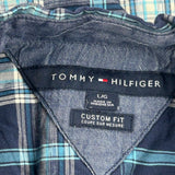 Tommy Hilfiger Checked Shirt - Large Blue Cotton