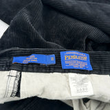 Pendleton Cord Trousers - 34″ Waist Black Cotton