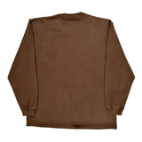 Carhartt Long Sleeve T-Shirt - Large Brown Cotton