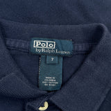 Age 7 Polo By Ralph Lauren Polo Shirt - Small Navy Cotton