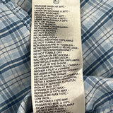 Diesel Checked Short Sleeve Shirt - Large Blue Cotton