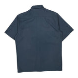 Carhartt Short Sleeve Shirt - Large Blue Polyester Blend