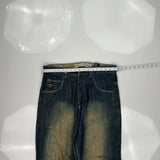 Paco Hip Hop Jeans - 35W 32L Blue Cotton
