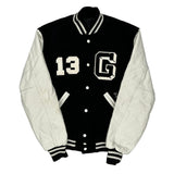 Graham Falcons Cheerleading Holloway College Varsity Jacket - Small Black & White Polyester