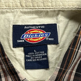 Dickies Checked Short Sleeve Shirt - Large Multicoloured Cotton