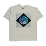Earth Graphic Hanes Graphic T-Shirt - XL Blue Cotton Blend