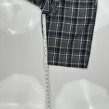 Calvin Klein Jeans Checked Shorts - 32W 10L Gray Cotton