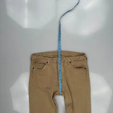 501 Levis Jeans - 36W 30L Beige Cotton