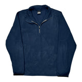 Nike 1/4 Zip - 2XL Blue Polyester