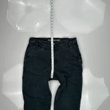 Duluth Cargo Pants - 36W 34L Black Cotton