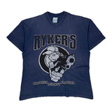 Rykers Brother Against Brother Band Fruit Of The Loom Single Stitch T-Shirt - XL Blue Cotton