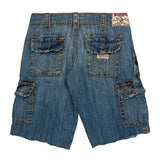 True Religion Denim Shorts - 28W US 4 Blue Denim