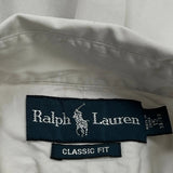 Ralph Lauren Shirt - Medium White Cotton