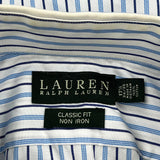 Ralph Lauren Striped Shirt - XL Blue Cotton