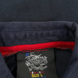 Unbranded Graphic Rugby Shirt - Large Black Cotton