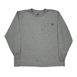 Dickies Long Sleeve T-Shirt - XL Grey Cotton Blend