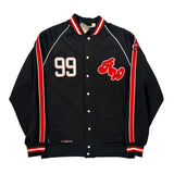 Rw Active Division Rocawear Varsity Jacket - Large Black Polyester