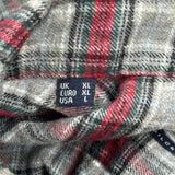 Tailored Fit Barbour Checked Flannel Shirt - XL Gray Cotton