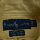 Ralph Lauren Shirt - Large Yellow Cotton