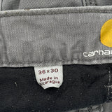 Carhartt Carpenter Trousers - 36W 30L Grey Cotton