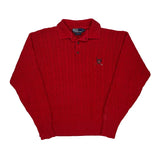 Polo By Ralph Lauren Sweater - Medium Red Cotton