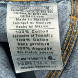 Carhartt Carpenter Pants - 34W 28L Blue Cotton