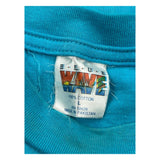 Blank Blue Wave Single Stitch T-Shirt - Large Blue Cotton