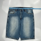 Fubu Denim Shorts - 40W 12L Blue Denim