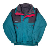 Radial Sleeve Columbia Ski Jacket - Large Green Nylon