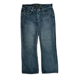 Helix Boot Cut Jeans - 34W 29L Blue Cotton