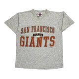 Single Stitch San Francisco Giants Aaron Mlb T-Shirt - Large Gray Cotton