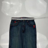 Bare Fox Hip Hop Jeans - 36W 30L Blue Cotton