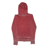 Harley Davidson Studded Hoodie - Medium Red Cotton Blend