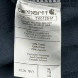 Carhartt Long Sleeve T-Shirt - XL Navy Cotton