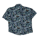 Unbranded Short Sleeve Shirt - XL Blue Cotton