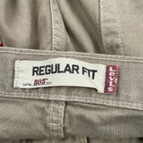 Levis 505 Jeans - 34W 32L Beige Cotton