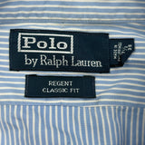 Polo By Ralph Lauren Striped Shirt - XL White Cotton
