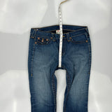 Made In Usa True Religion Skinny Jeans - 35W 30L Blue Cotton Blend