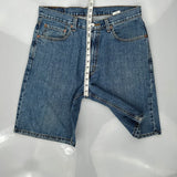 Levis Denim Shorts - 33W 10L Blue Cotton